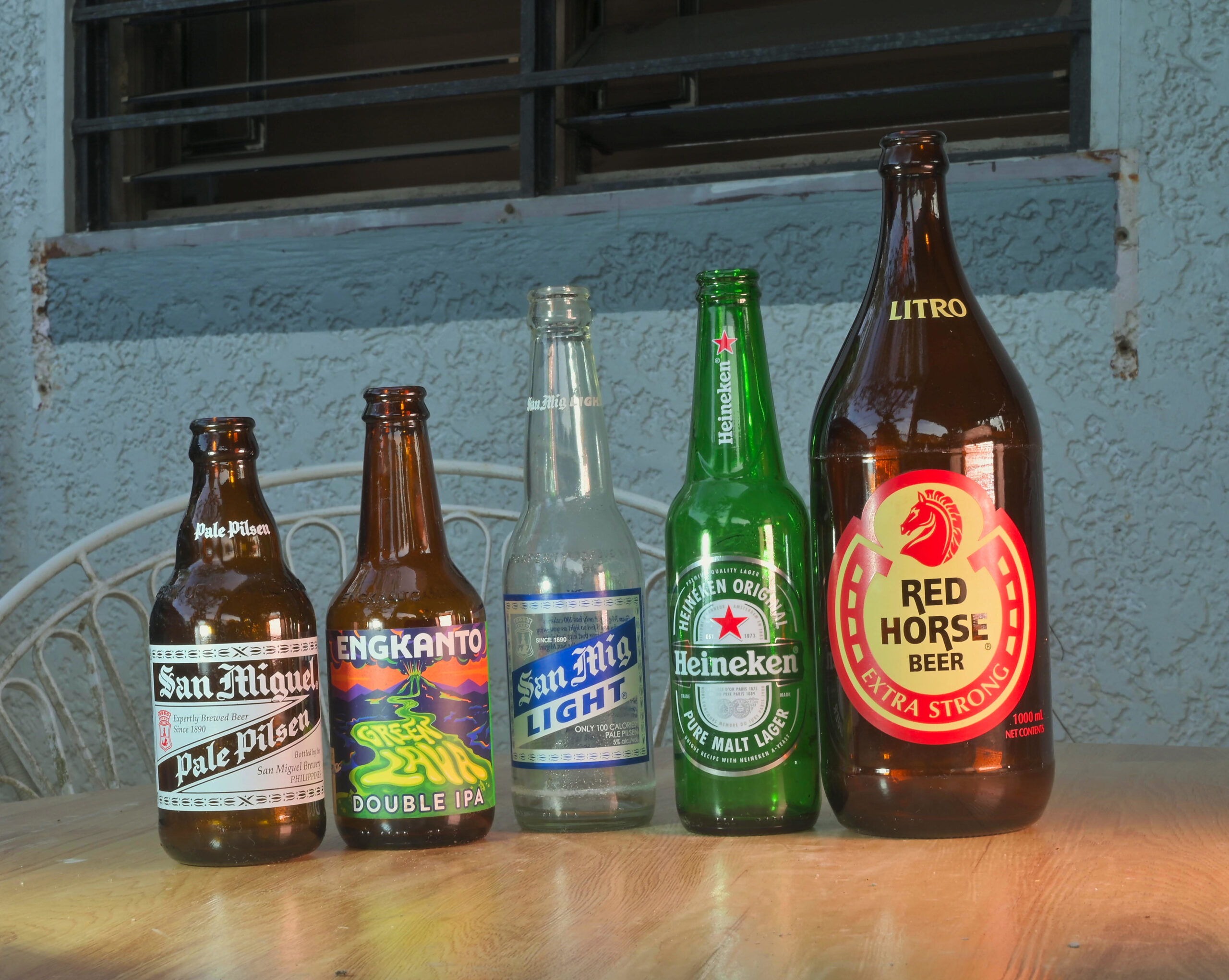 Beer we drank 2022 Pale Pilsen, Heineken , Red Horse, Engkanto and San Mig light.