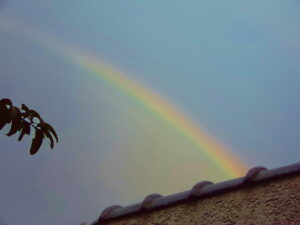 Rainbow photo outside the house 4