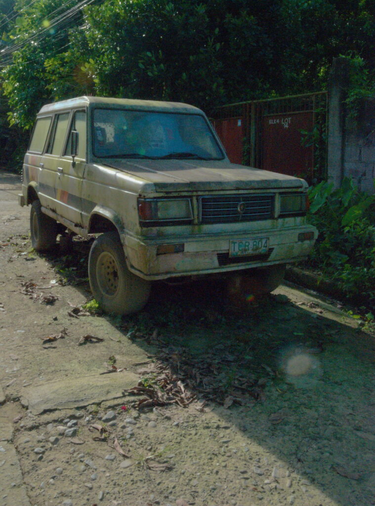 Old Jeep car in Villagrande